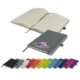 Picture of FULL COLOUR PRINTED WATSON A5 BUDGET LINED SOFT TOUCH PU NOTE BOOK in Grey