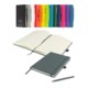 Picture of WATSON A5 BUDGET LINED SOFT TOUCH PU NOTEBOOK in Grey