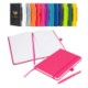 Picture of NOTES LONDON WILSON BLANCO A5 NOTEBOOK & PEN in Pink