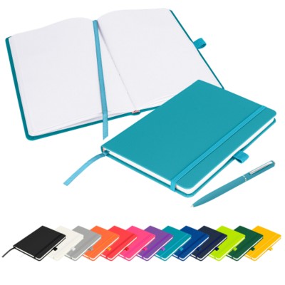 Picture of NOTES LONDON – WILSON BLANCO A5 FSC NOTE BOOK & PEN SET in Teal