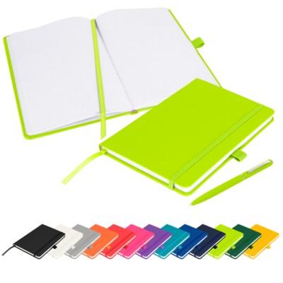 Picture of NOTES LONDON – WILSON BLANCO A5 FSC NOTE BOOK in Lime