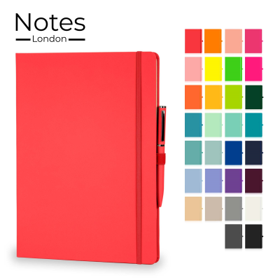 Picture of WILSON A4 NOTE BOOK & WRIGHT BALL PEN SET in Red