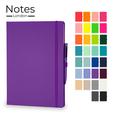 Picture of WILSON A4 NOTE BOOK & WRIGHT BALL PEN SET in Purple