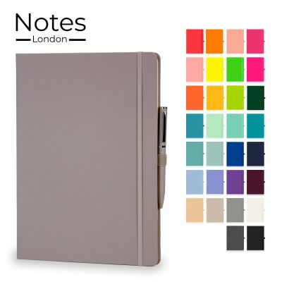 Picture of WILSON A4 NOTE BOOK & WRIGHT BALL PEN SET in Pastel Mushroom