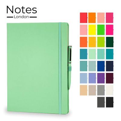 Picture of WILSON A4 NOTE BOOK & WRIGHT BALL PEN SET in Pastel Mints