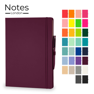 Picture of WILSON A4 NOTE BOOK & WRIGHT BALL PEN SET in Burgundy