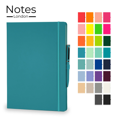 Picture of WILSON A4 NOTE BOOK & WRIGHT BALL PEN SET in Dark Teal