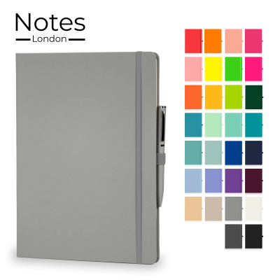 Picture of WILSON A4 NOTE BOOK & WRIGHT BALL PEN SET in Grey