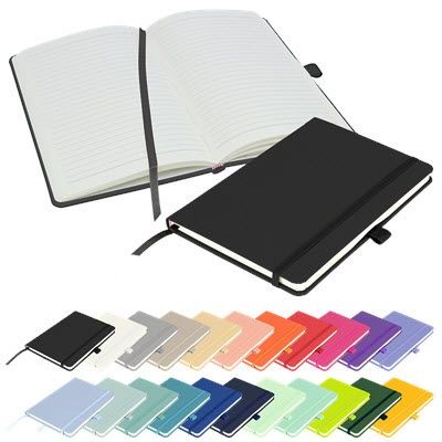 Picture of FULL COLOUR PRINTED NOTES LONDON - WILSON A5 FSC NOTEBOOK in Black