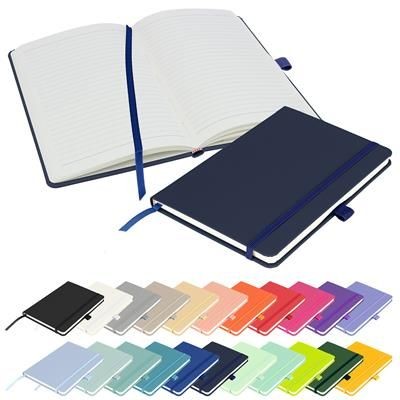 Picture of FULL COLOUR PRINTED NOTES LONDON - WILSON A5 FSC NOTE BOOK in Navy.