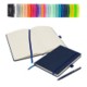 Picture of NOTES LONDON WILSON A5 NOTEBOOK & PEN in Navy