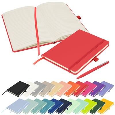 Picture of FULL COLOUR PRINTED NOTES LONDON - WILSON A5 FSC NOTE BOOK in Red