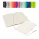 Picture of NOTES LONDON WILSON A5 NOTEBOOK & PEN in White