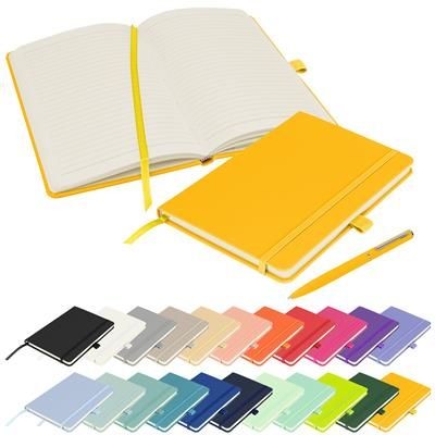 Picture of FULL COLOUR PRINTED NOTES LONDON - WILSON A5 FSC NOTE BOOK in Yellow.