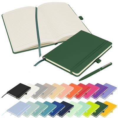 Picture of FULL COLOUR PRINTED NOTES LONDON - WILSON A5 FSC NOTE BOOK in Green