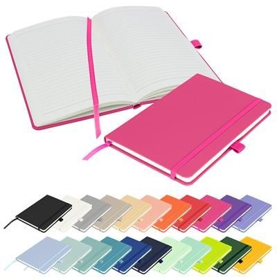 Picture of FULL COLOUR PRINTED NOTES LONDON - WILSON A5 FSC NOTEBOOK in Pink