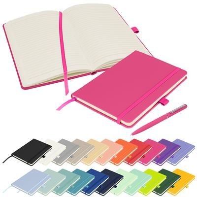 Picture of FULL COLOUR PRINTED NOTES LONDON - WILSON A5 PREMIUM NOTE BOOK in Pink.