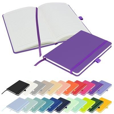 Picture of FULL COLOUR PRINTED NOTES LONDON - WILSON A5 FSC NOTEBOOK in Purple