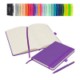 Picture of NOTES LONDON WILSON A5 NOTEBOOK & PEN in Purple