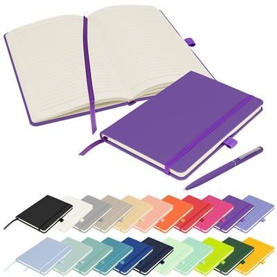 Picture of FULL COLOUR PRINTED NOTES LONDON - WILSON A5 FSC NOTEBOOK in Purple.