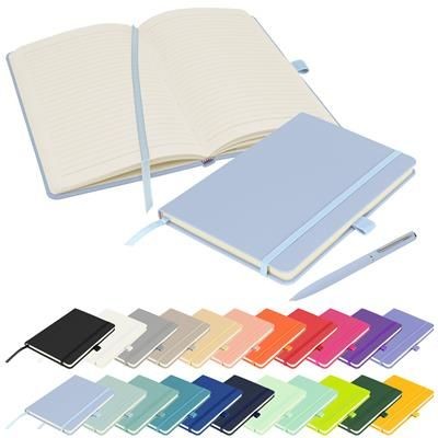 Picture of FULL COLOUR PRINTED NOTES LONDON - WILSON A5 FSC NOTE BOOK in Pastel Blue.
