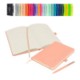 Picture of NOTES LONDON WILSON A5 NOTEBOOK & PEN in Pastel Pink