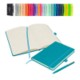 Picture of NOTES LONDON WILSON A5 NOTEBOOK & PEN in Teal