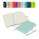 Picture of NOTES LONDON WILSON A5 NOTEBOOK & PEN in Pastel Celeste
