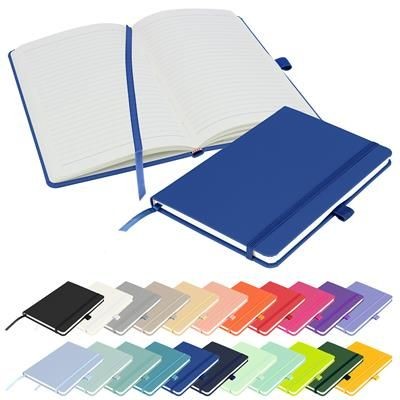 Picture of FULL COLOUR PRINTED NOTES LONDON - WILSON A5 FSC NOTE BOOK in Blue