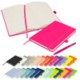 Picture of NOTES LONDON - WILSON A5 PREMIUM NOTE BOOK & PEN in Neon Fluorescent Pink