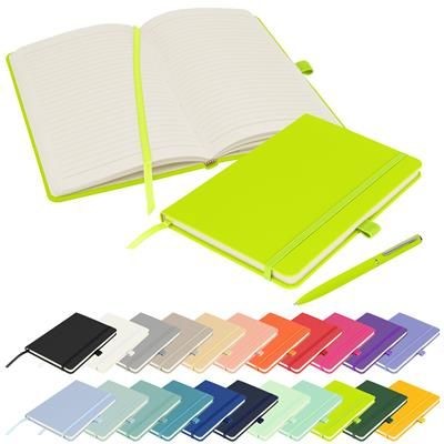 Picture of FULL COLOUR PRINTED NOTES LONDON - WILSON A5 FSC NOTEBOOK in Lime