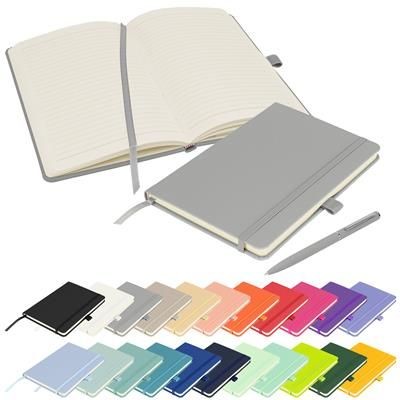 Picture of FULL COLOUR PRINTED NOTES LONDON - WILSON A5 FSC NOTE BOOK in Grey.