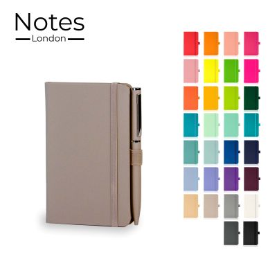Picture of WILSON A6 NOTE BOOK & WRIGHT BALL PEN SET in Pastel Mushroom