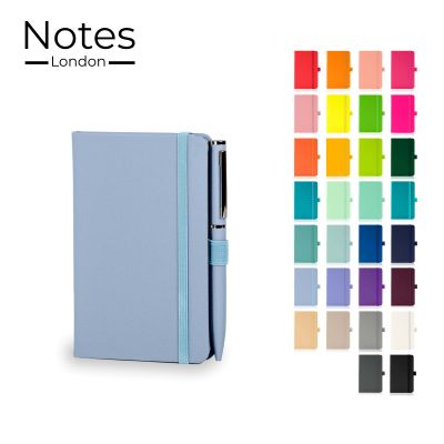 Picture of WILSON A6 NOTE BOOK & WRIGHT BALL PEN SET in Pastel Blue