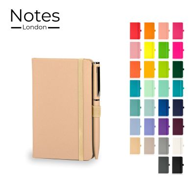 Picture of WILSON A6 NOTE BOOK & WRIGHT BALL PEN SET in Pastel Tan