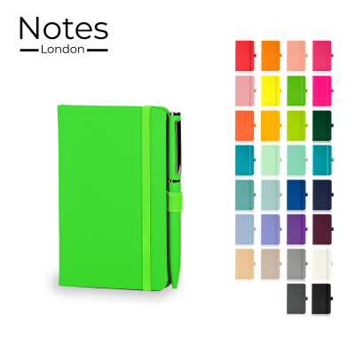 Picture of WILSON A6 NOTE BOOK & WRIGHT BALL PEN SET in Neon Fluorescent Green