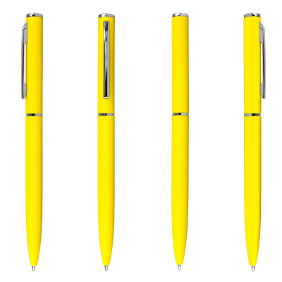 Picture of WRIGHT BALL PEN in Neon Fluorescent Yellow.