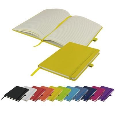 Picture of WATSON A5 BUDGET LINED SOFT TOUCH PU NOTE BOOK 160 PAGES in Yellow.