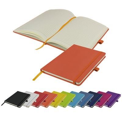 Picture of WATSON A5 BUDGET LINED SOFT TOUCH PU NOTE BOOK 160 PAGES in Orange