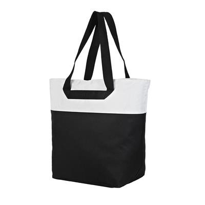 Picture of TENERIFE BEACH AND LEISURE BAG LARGE FASHION BAG in Black & White