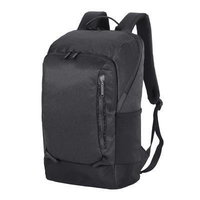 Picture of JERUSALEM LAPTOP BACKPACK RUCKSACK in Black.