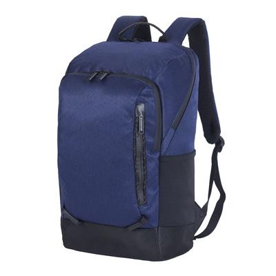 Picture of JERUSALEM LAPTOP BACKPACK RUCKSACK in Indigo Blue & Black.