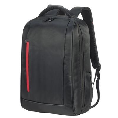 Picture of KIEL URBAN LAPTOP BACKPACK RUCKSACK in Black & Red.