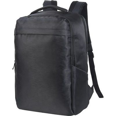 Picture of DAVOS ESSENTIAL LAPTOP BACKPACK RUCKSACK in Black.