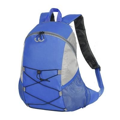 Picture of CHESTER BACKPACK RUCKSACK in Royal & Pale Grey