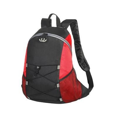 Picture of CHESTER BACKPACK RUCKSACK in Black & Red