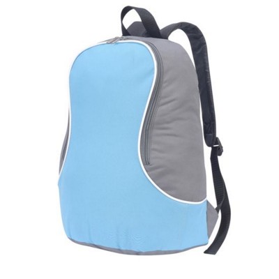 Picture of FUJI BASIC BACKPACK RUCKSACK in Light Blue & Dark Grey.