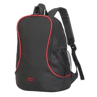 Picture of FUJI BASIC BACKPACK RUCKSACK in Black & Red