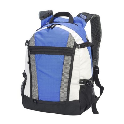 Picture of INDIANA POLYESTER SPORTS BACKPACK RUCKSACK in Royal Blue & Off White.