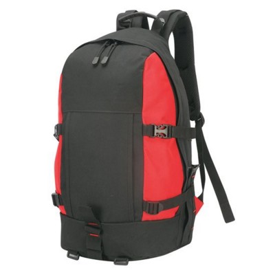 Picture of GRAN PARADISO HIKER BACKPACK RUCKSACK in Black & Red.